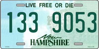 NH license plate 1339053