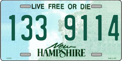 NH license plate 1339114