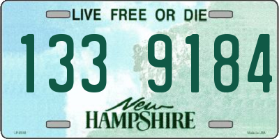 NH license plate 1339184