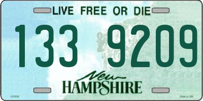 NH license plate 1339209