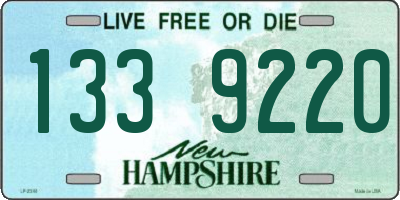 NH license plate 1339220