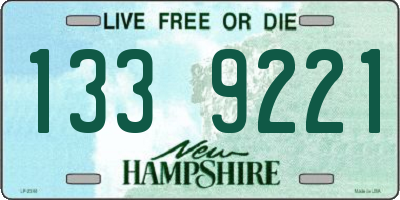NH license plate 1339221