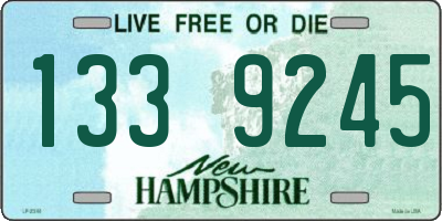 NH license plate 1339245