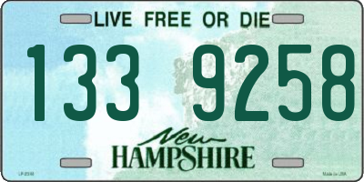 NH license plate 1339258