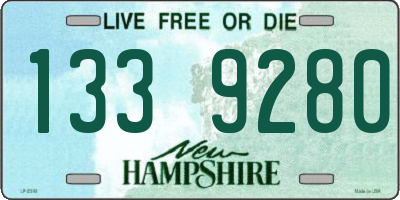 NH license plate 1339280