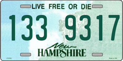 NH license plate 1339317
