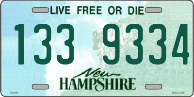 NH license plate 1339334