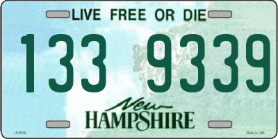 NH license plate 1339339