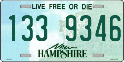 NH license plate 1339346