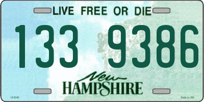 NH license plate 1339386