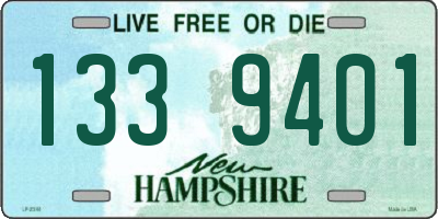 NH license plate 1339401