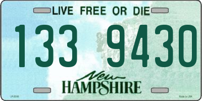 NH license plate 1339430