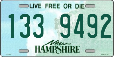 NH license plate 1339492