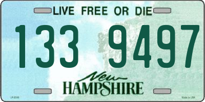 NH license plate 1339497