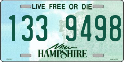 NH license plate 1339498