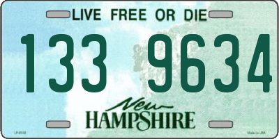 NH license plate 1339634