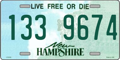 NH license plate 1339674
