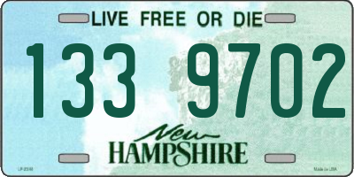 NH license plate 1339702