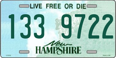 NH license plate 1339722