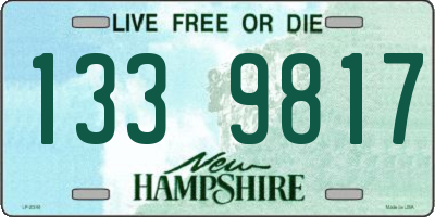 NH license plate 1339817