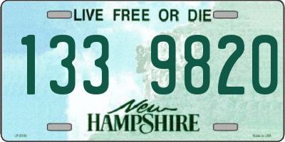 NH license plate 1339820