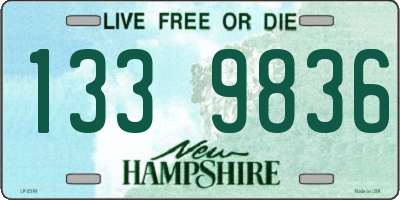 NH license plate 1339836