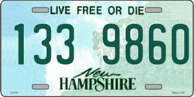 NH license plate 1339860