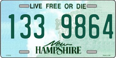 NH license plate 1339864