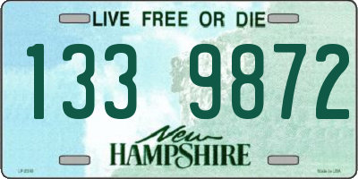 NH license plate 1339872