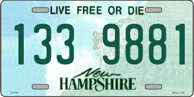 NH license plate 1339881