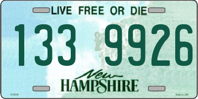 NH license plate 1339926