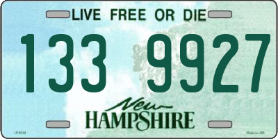 NH license plate 1339927