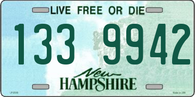NH license plate 1339942
