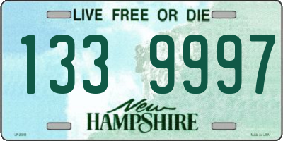 NH license plate 1339997