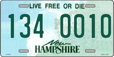 NH license plate 1340010