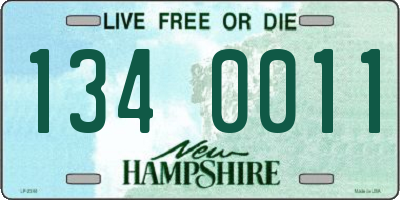 NH license plate 1340011