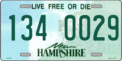 NH license plate 1340029