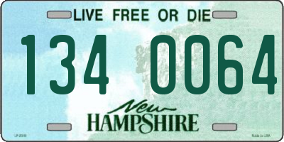 NH license plate 1340064