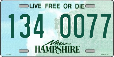 NH license plate 1340077