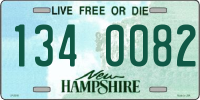 NH license plate 1340082