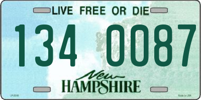 NH license plate 1340087