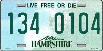 NH license plate 1340104