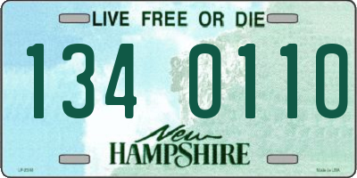 NH license plate 1340110