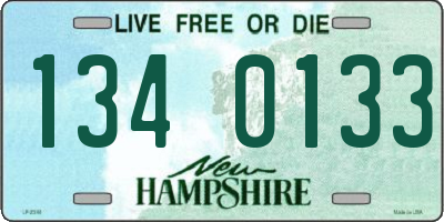 NH license plate 1340133