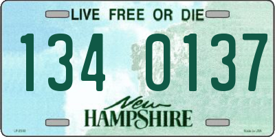 NH license plate 1340137