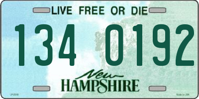 NH license plate 1340192