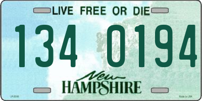 NH license plate 1340194