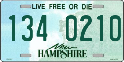 NH license plate 1340210