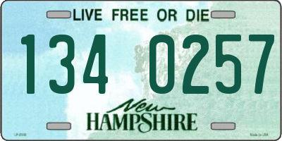 NH license plate 1340257
