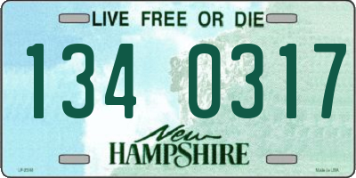 NH license plate 1340317
